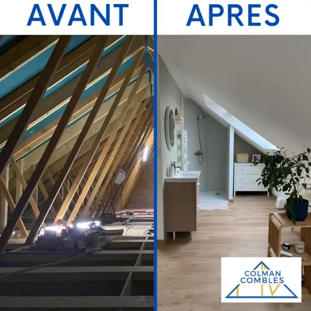 avant apres amenagement comble