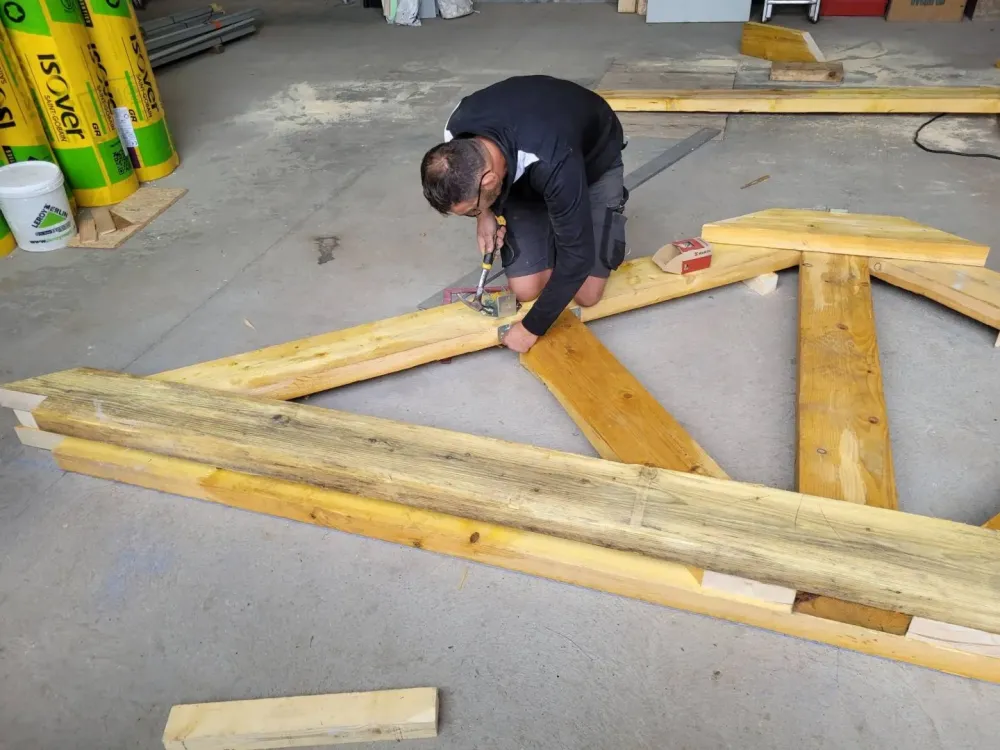 Construction charpente atelier